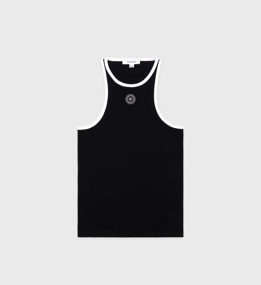 SRHWC Ribbed Tank - Black/White
