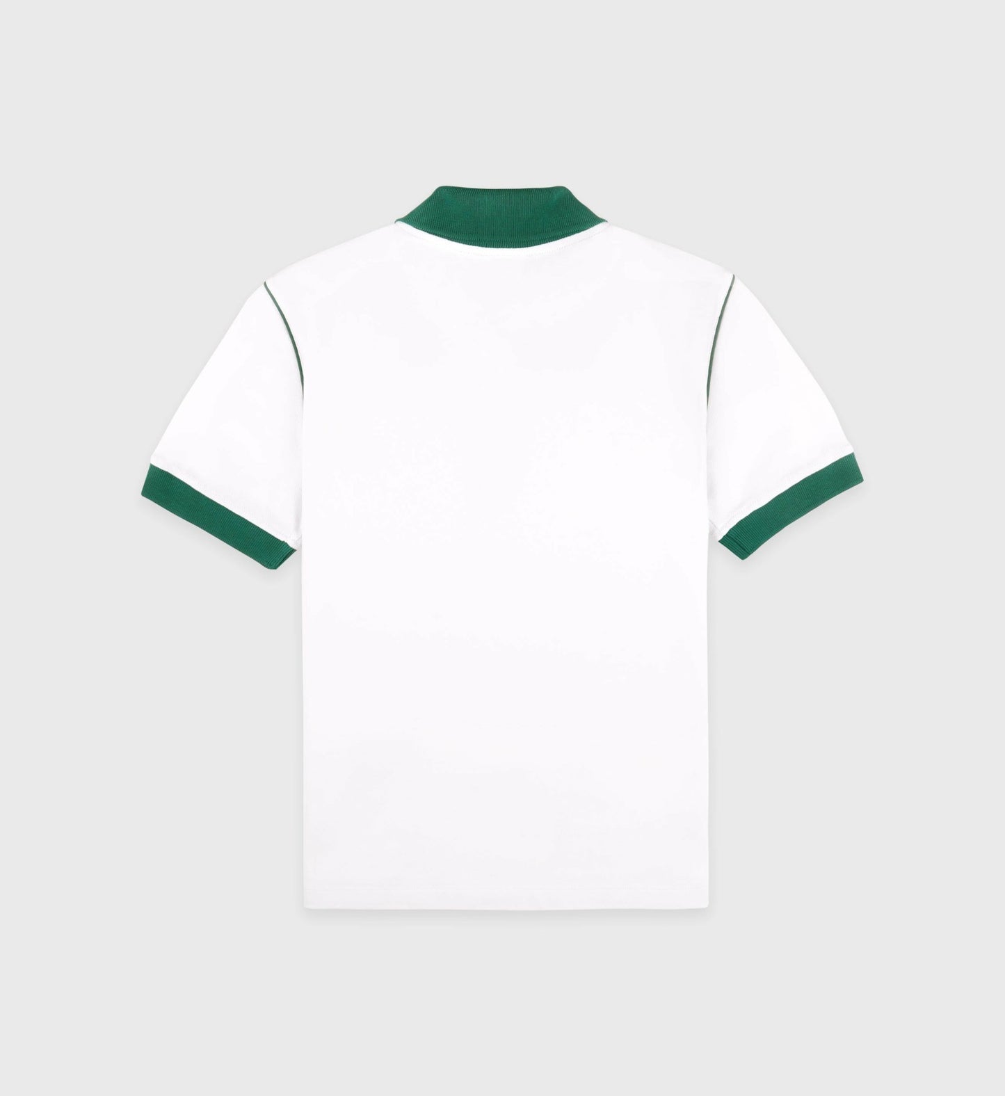 Crown 70s Pique Polo - White/Alpine