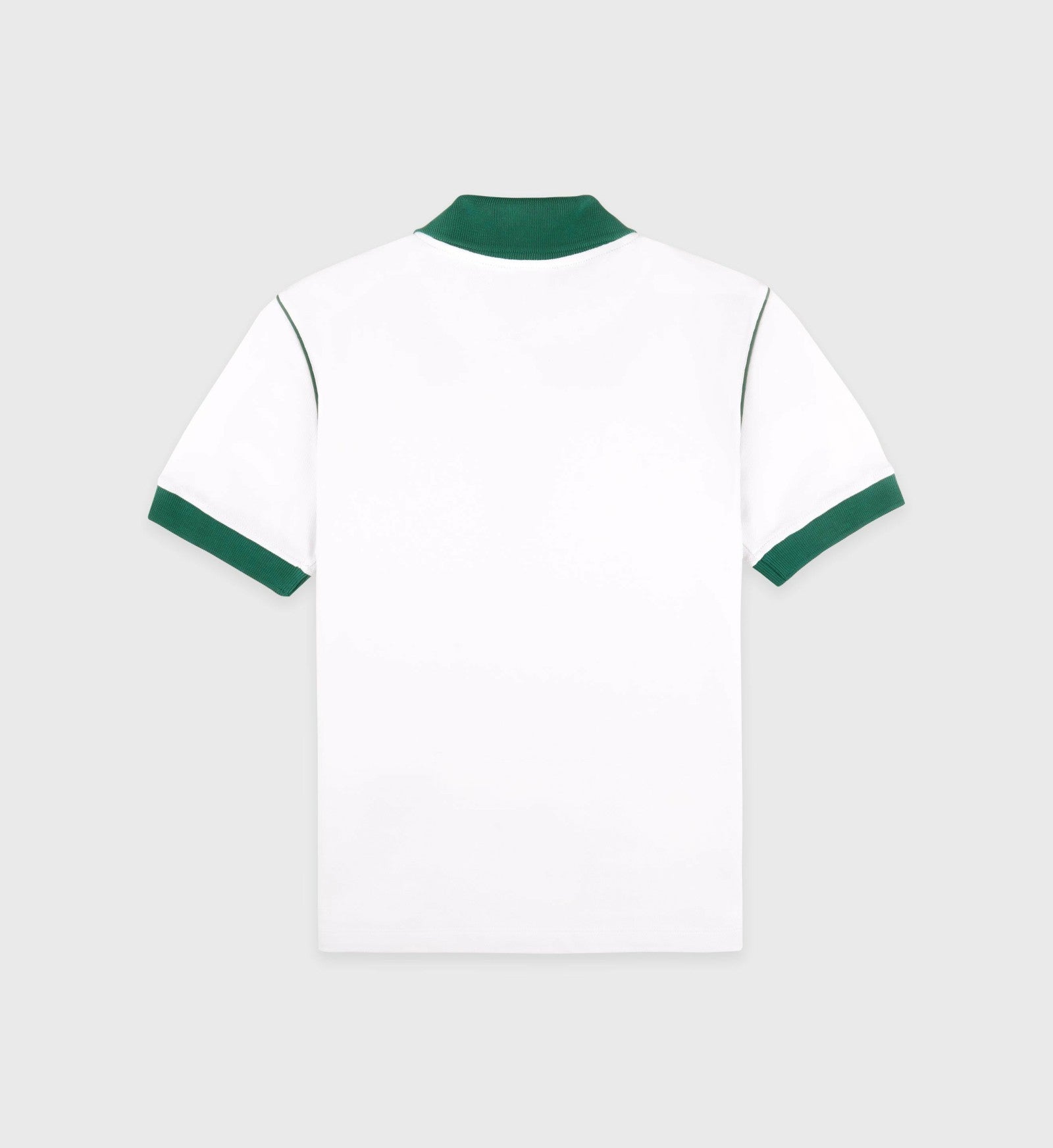 Crown 70s Pique Polo - White/Alpine