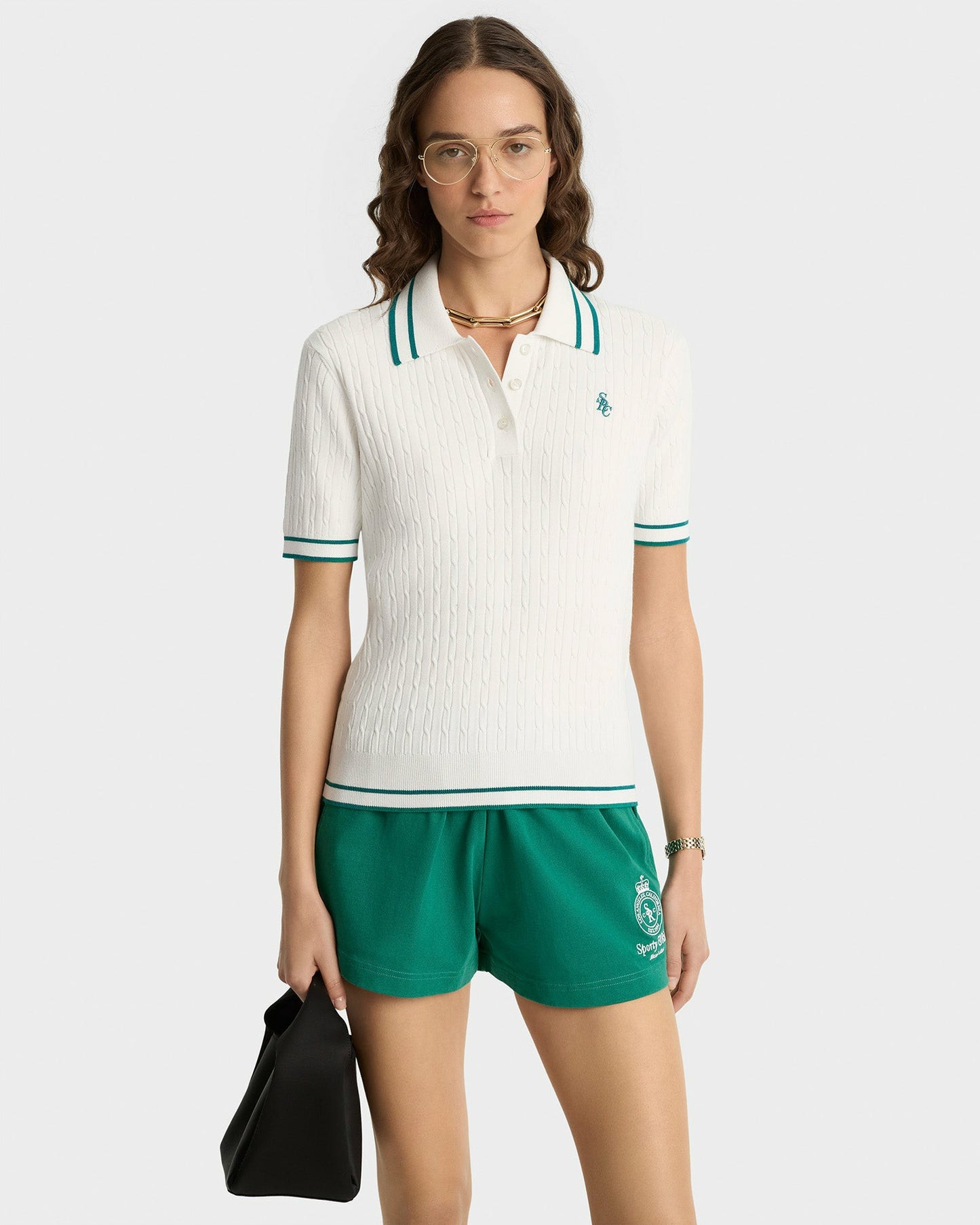 SRC Mini Cable Polo - White/Alpine