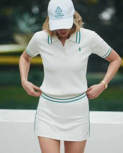 SRC Mini Cable Polo - White/Alpine