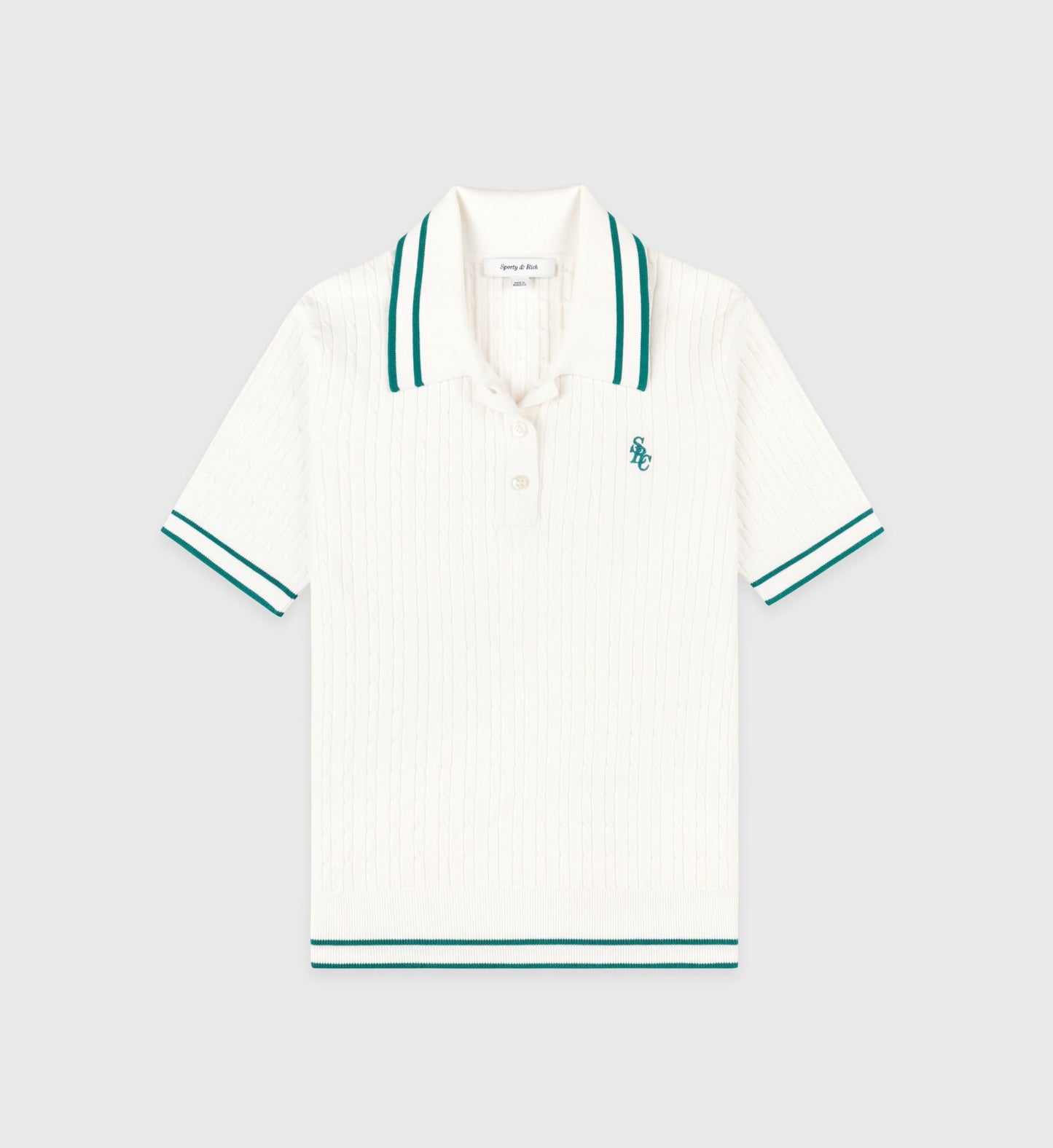 SRC Mini Cable Polo - White/Alpine