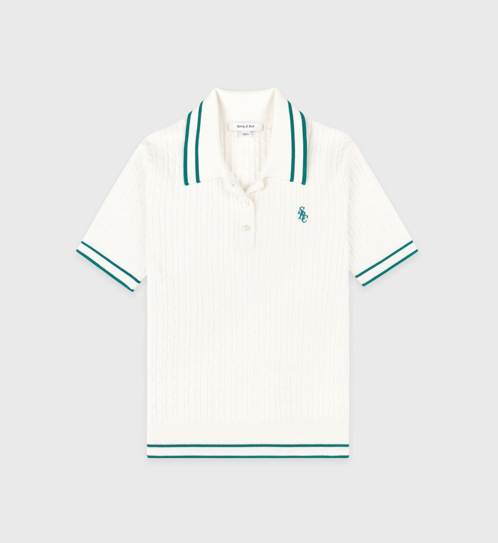 SRC Mini Cable Polo - White/Alpine