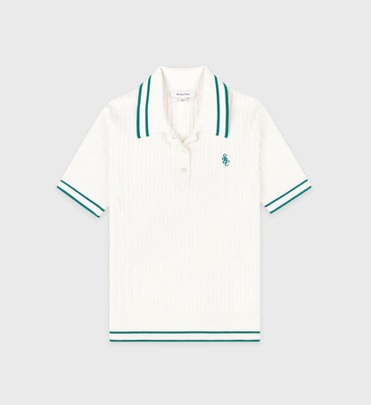 SRC Mini Cable Polo - White/Alpine