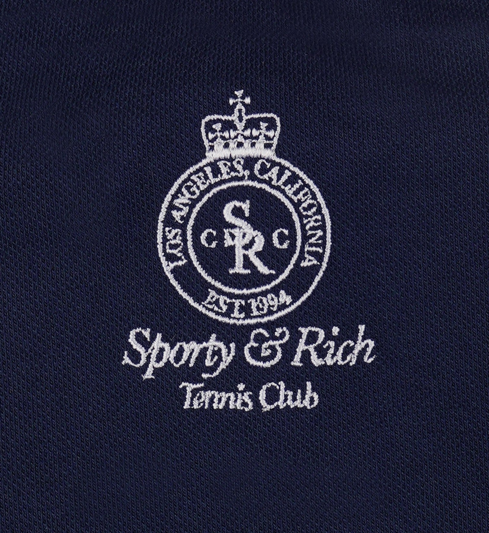 Crown Tennis Pique Tank - Navy/White