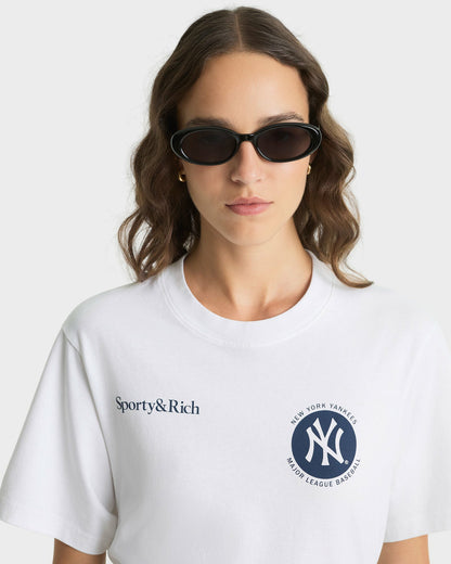 Major League T-Shirt - White/Navy
