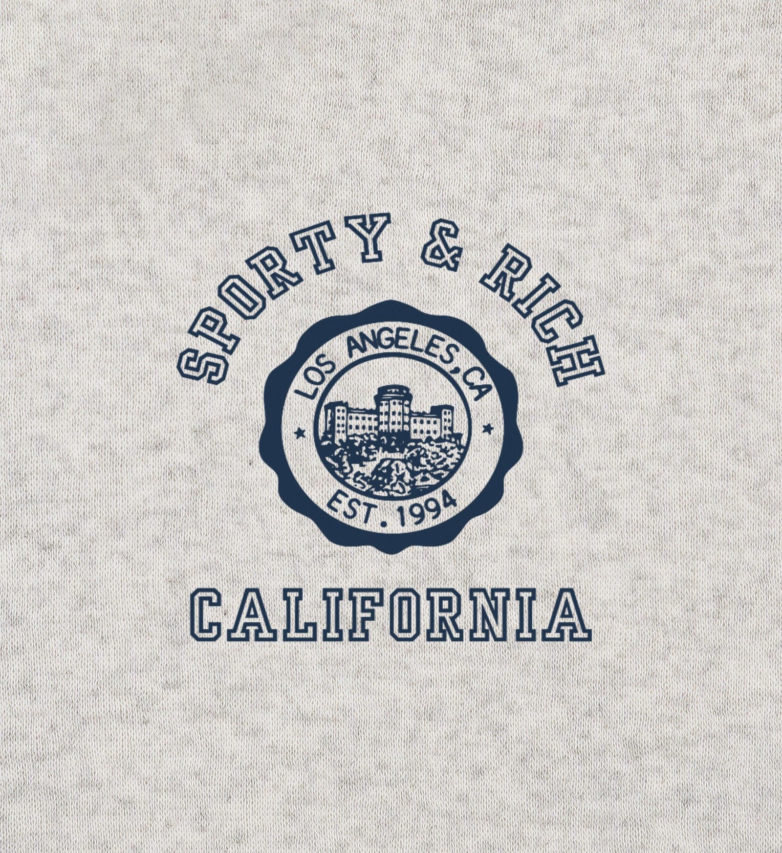 California Emblem Soft Ringer Tee - Heather Gray/Navy