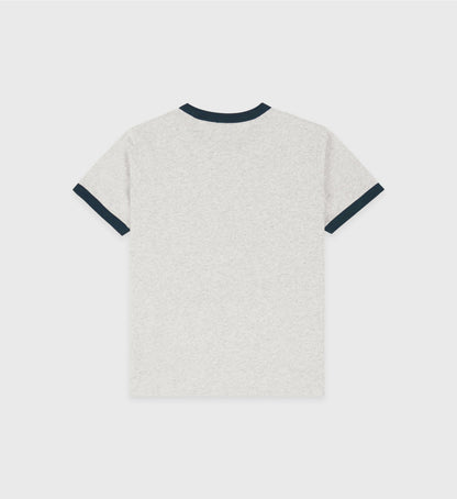 California Emblem Soft Ringer Tee - Heather Gray/Navy