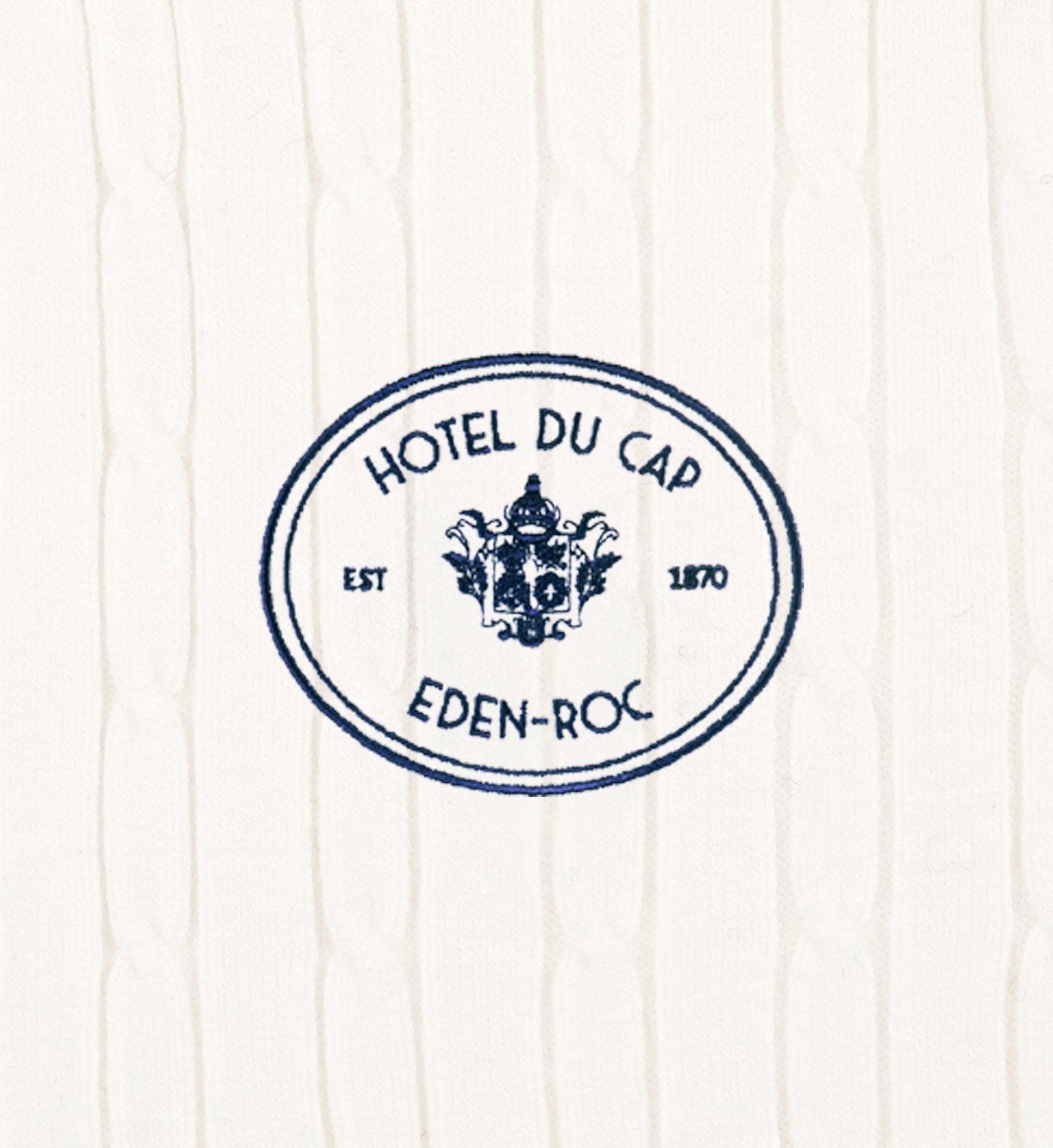 Eden Crest Mini Cable Polo - White/Navy