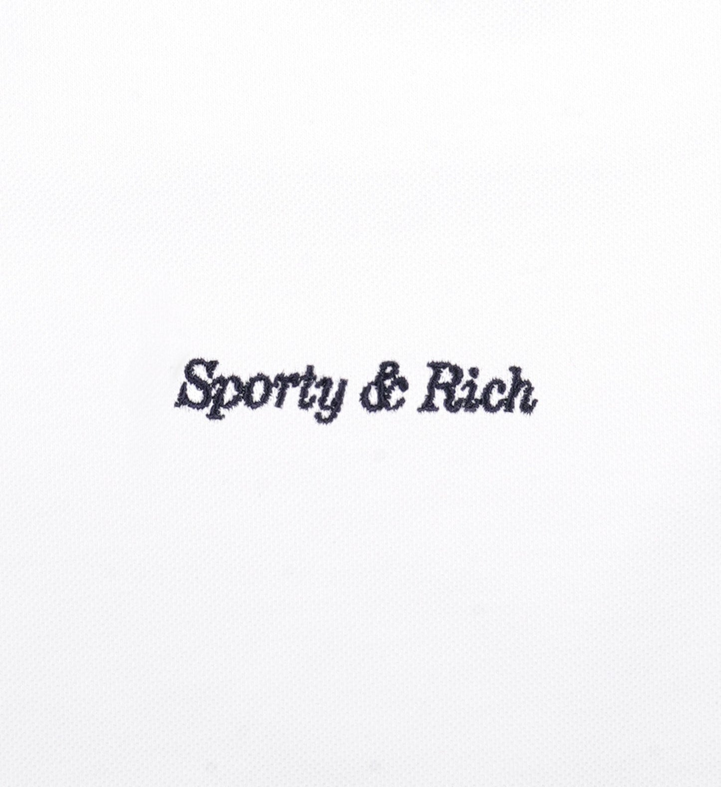 Eden Crest Embroidered Pique Tank - White/Navy
