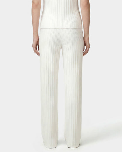 SRC Ribbed Trousers - Ecru/Navy