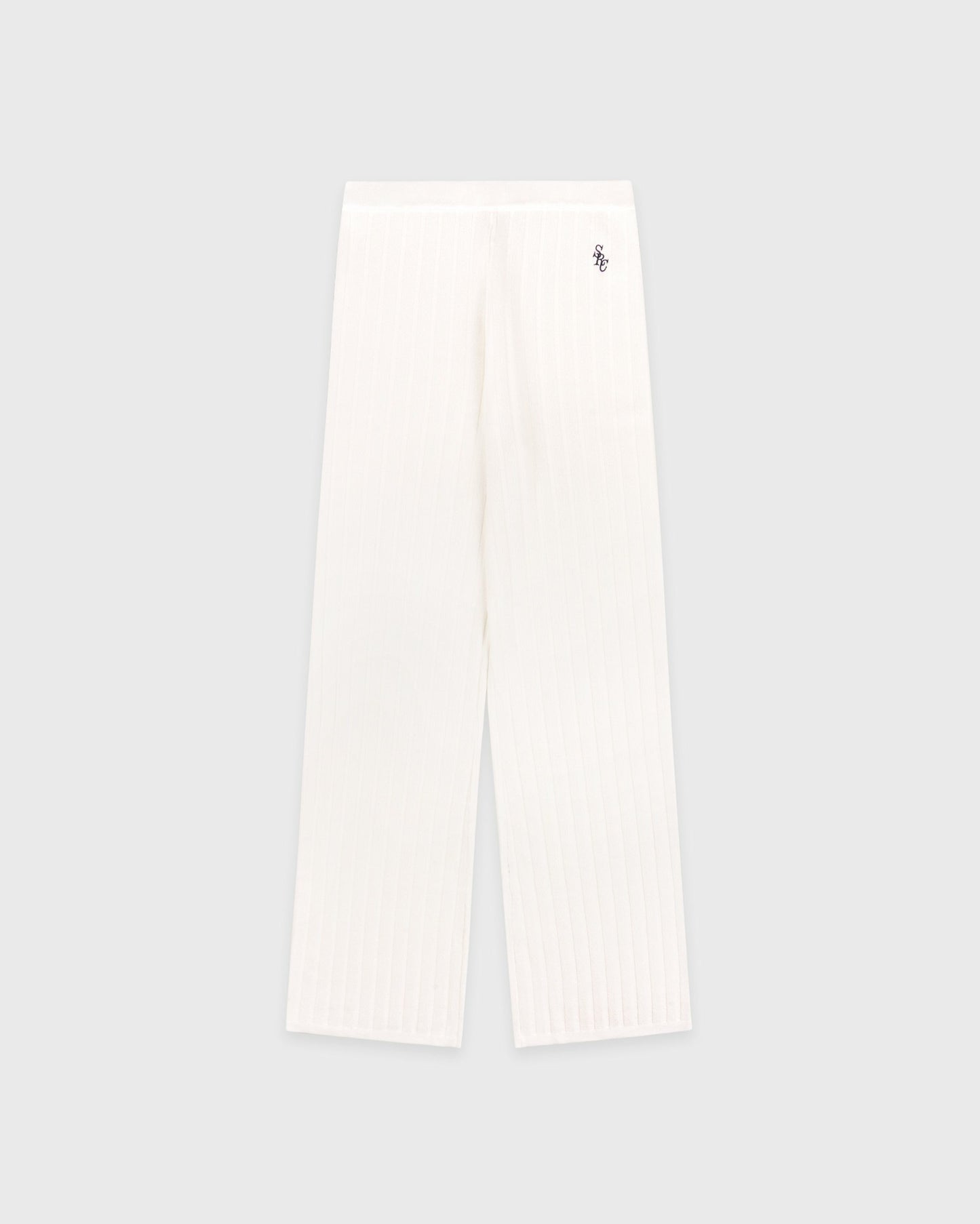 SRC Ribbed Trousers - Ecru/Navy