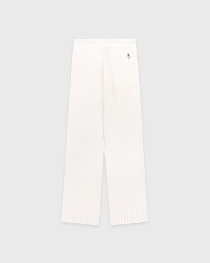 SRC Ribbed Trousers - Ecru/Navy