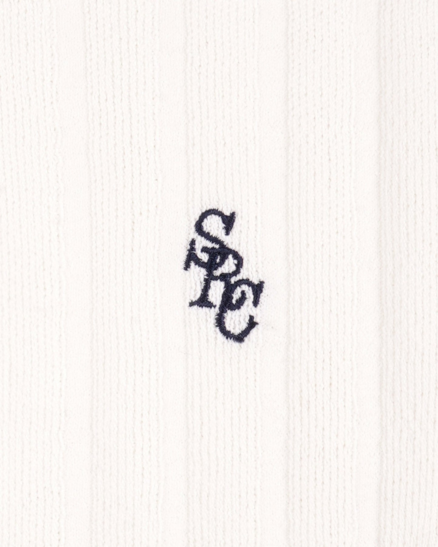 SRC Ribbed Trousers - Ecru/Navy