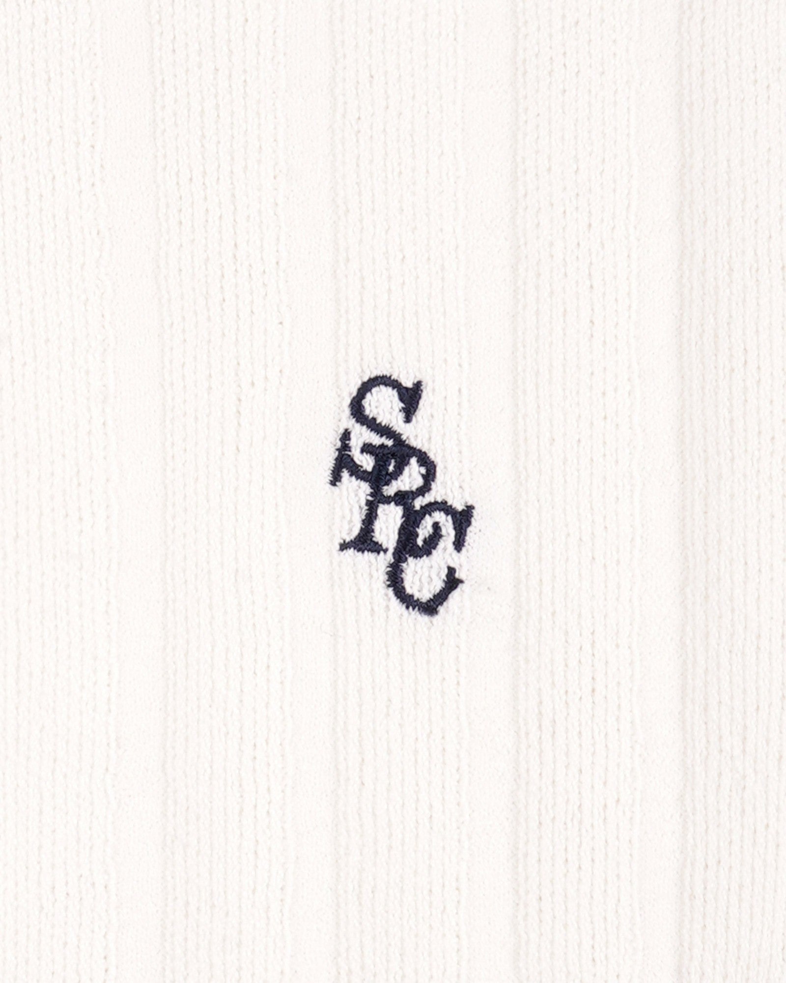 SRC Ribbed Trousers - Ecru/Navy