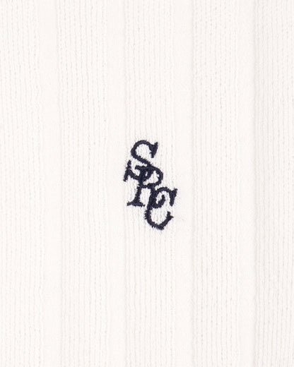 SRC Ribbed Trousers - Ecru/Navy