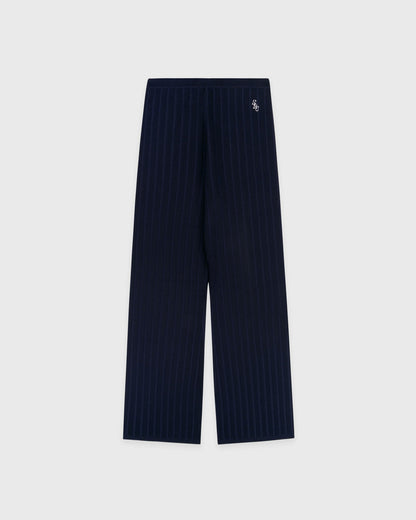 SRC Ribbed Trousers - Dark Navy/White