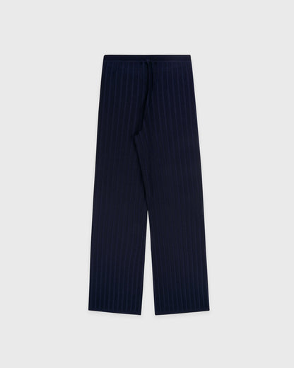 SRC Ribbed Trousers - Dark Navy/White
