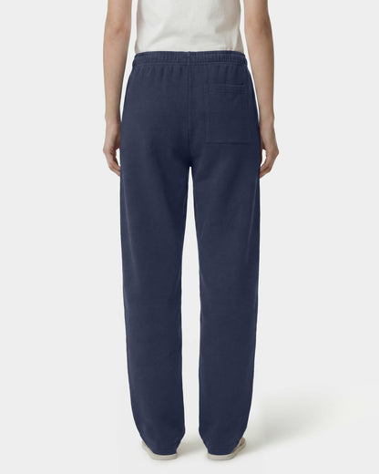 Signature Logo Embroidered Wide Sweatpant - Light Navy/White