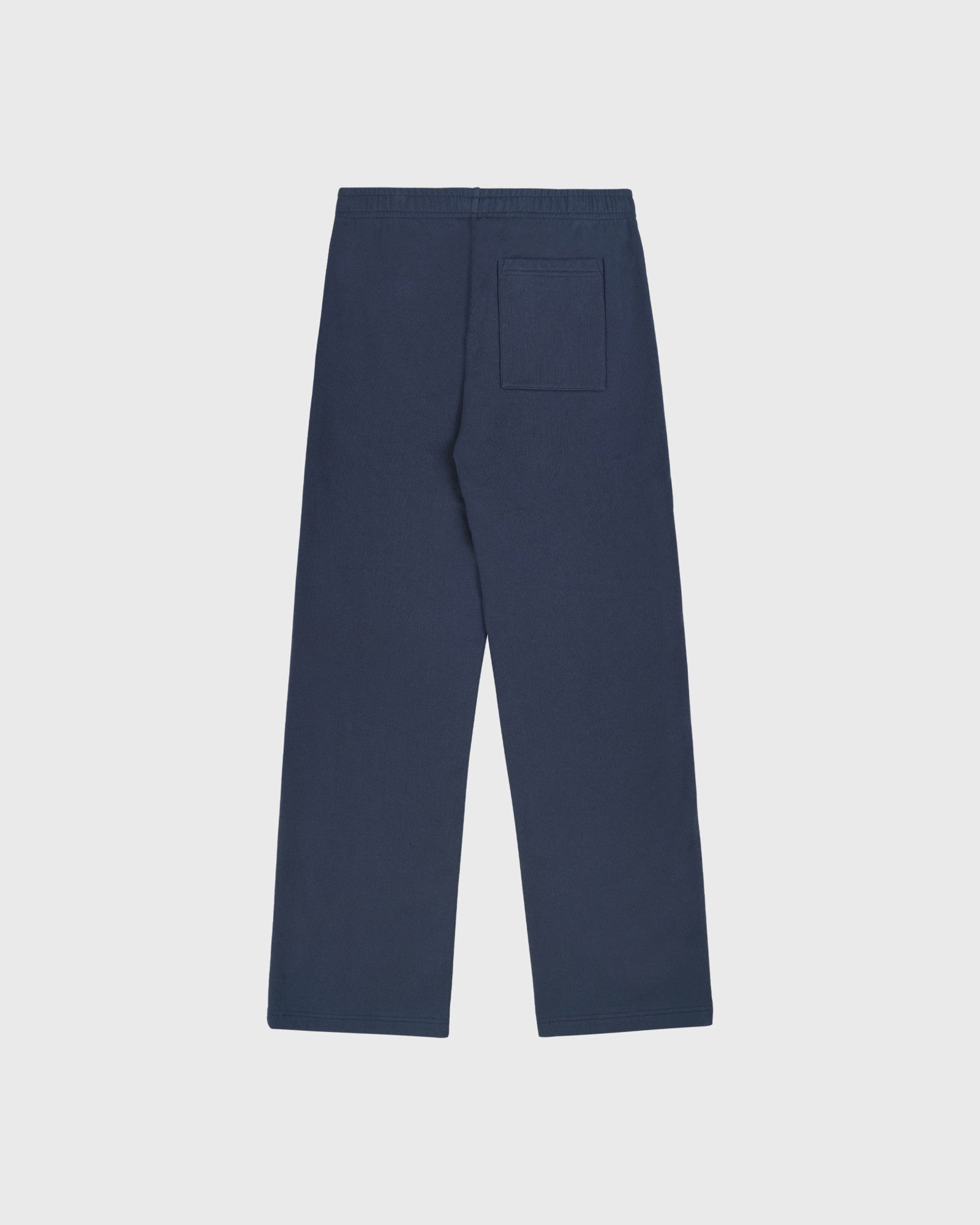 Signature Logo Embroidered Wide Sweatpant - Light Navy/White