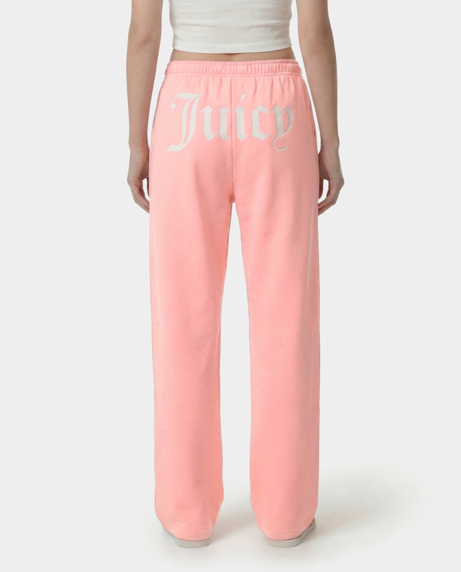 Juicy Emblem Wide Sweatpant - Rose