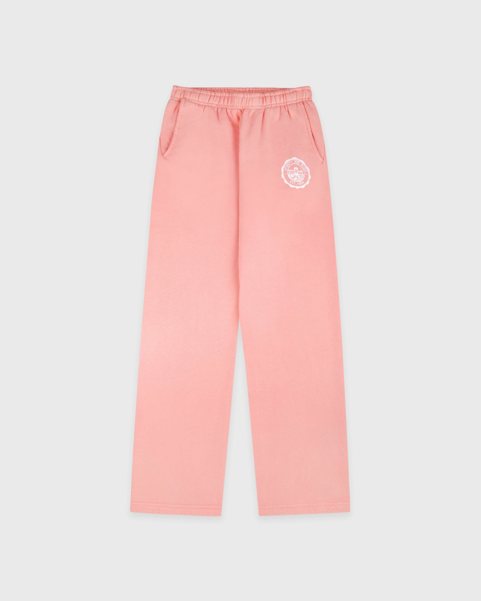 Juicy Emblem Wide Sweatpant - Rose