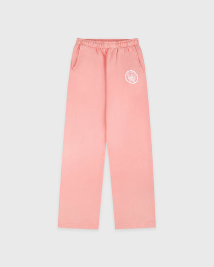 Juicy Emblem Wide Sweatpant - Rose
