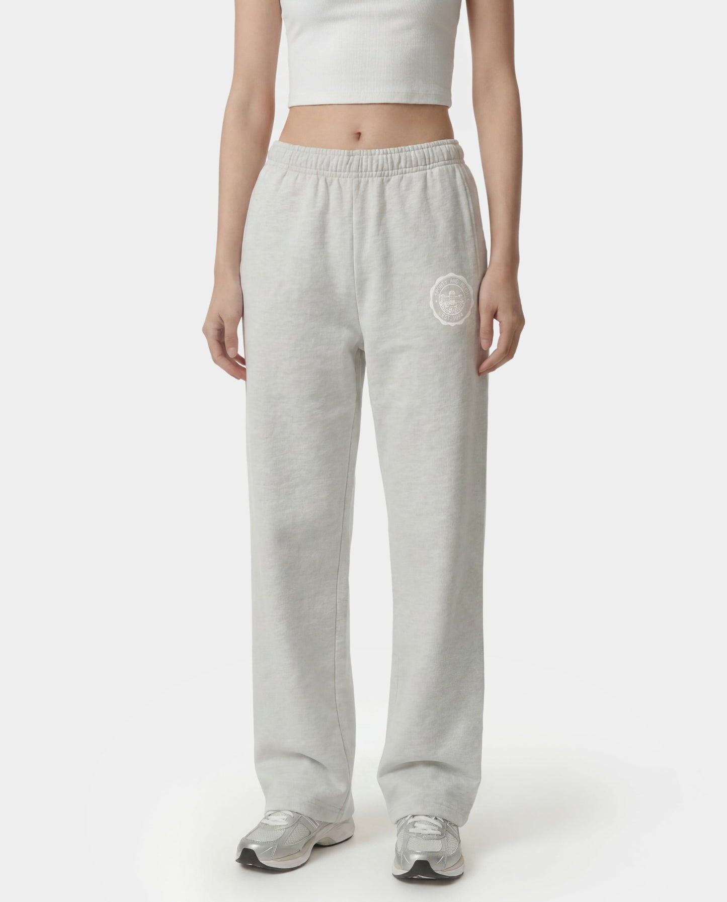 Juicy Emblem Wide Sweatpant - Heather Gray