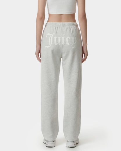 Juicy Emblem Wide Sweatpant - Heather Gray
