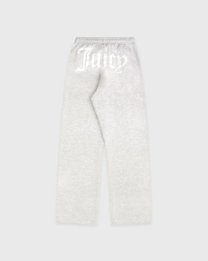 Juicy Emblem Wide Sweatpant - Heather Gray