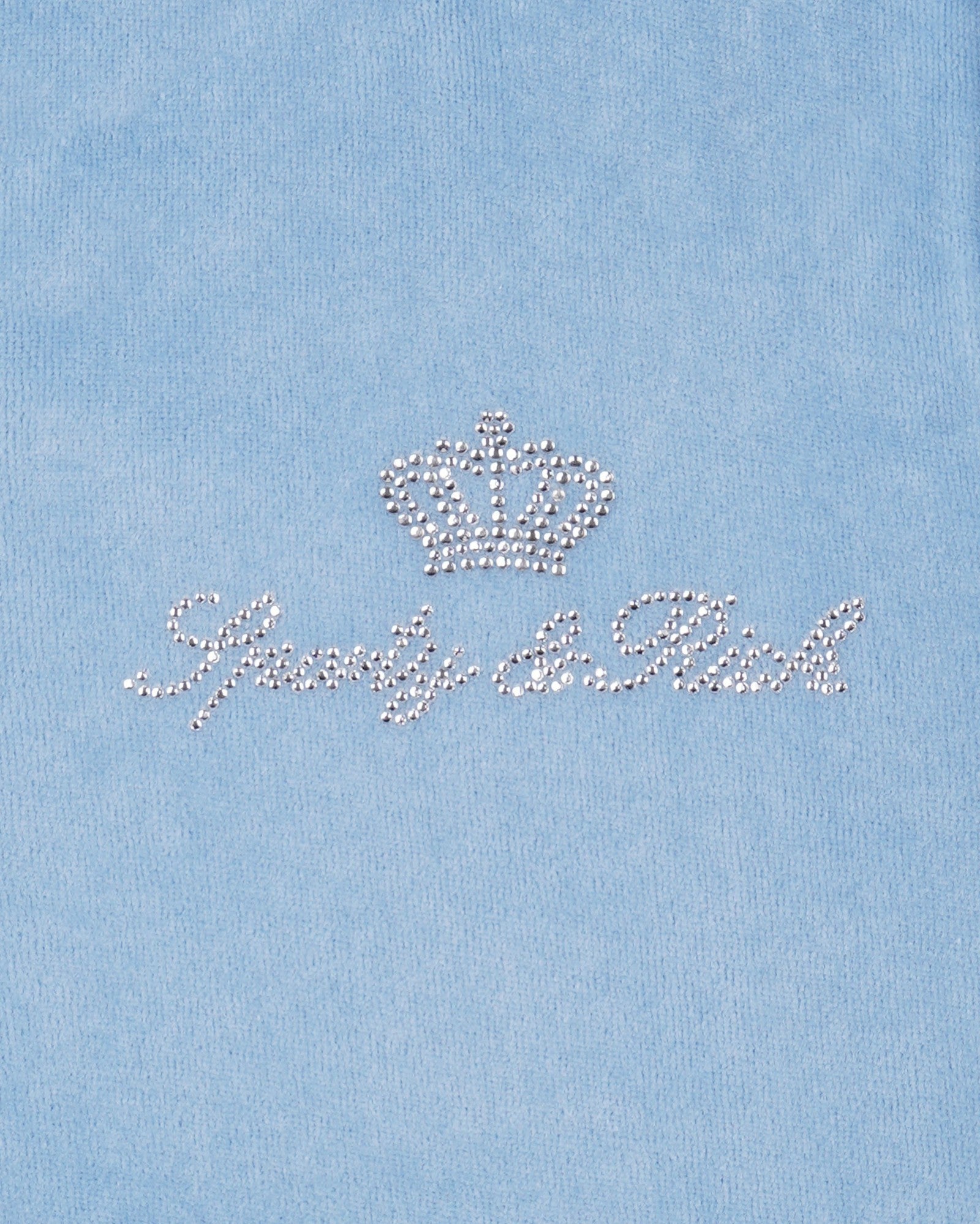 Juicy Script Velour Sweatpant - Sky Blue
