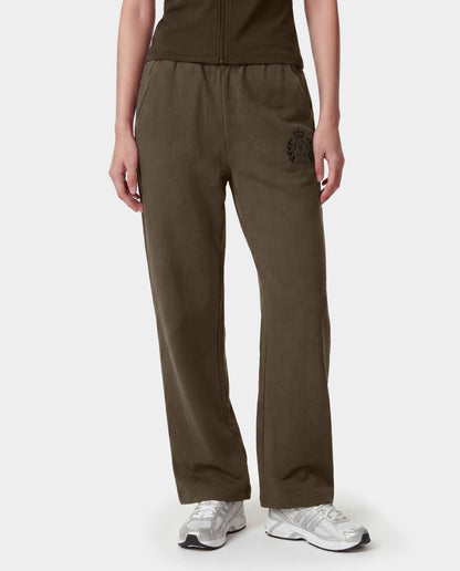 NY Crest Embroidered Wide Sweatpant - Sand