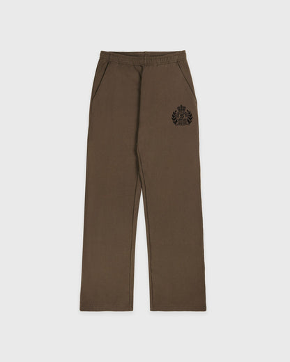 NY Crest Embroidered Wide Sweatpant - Sand