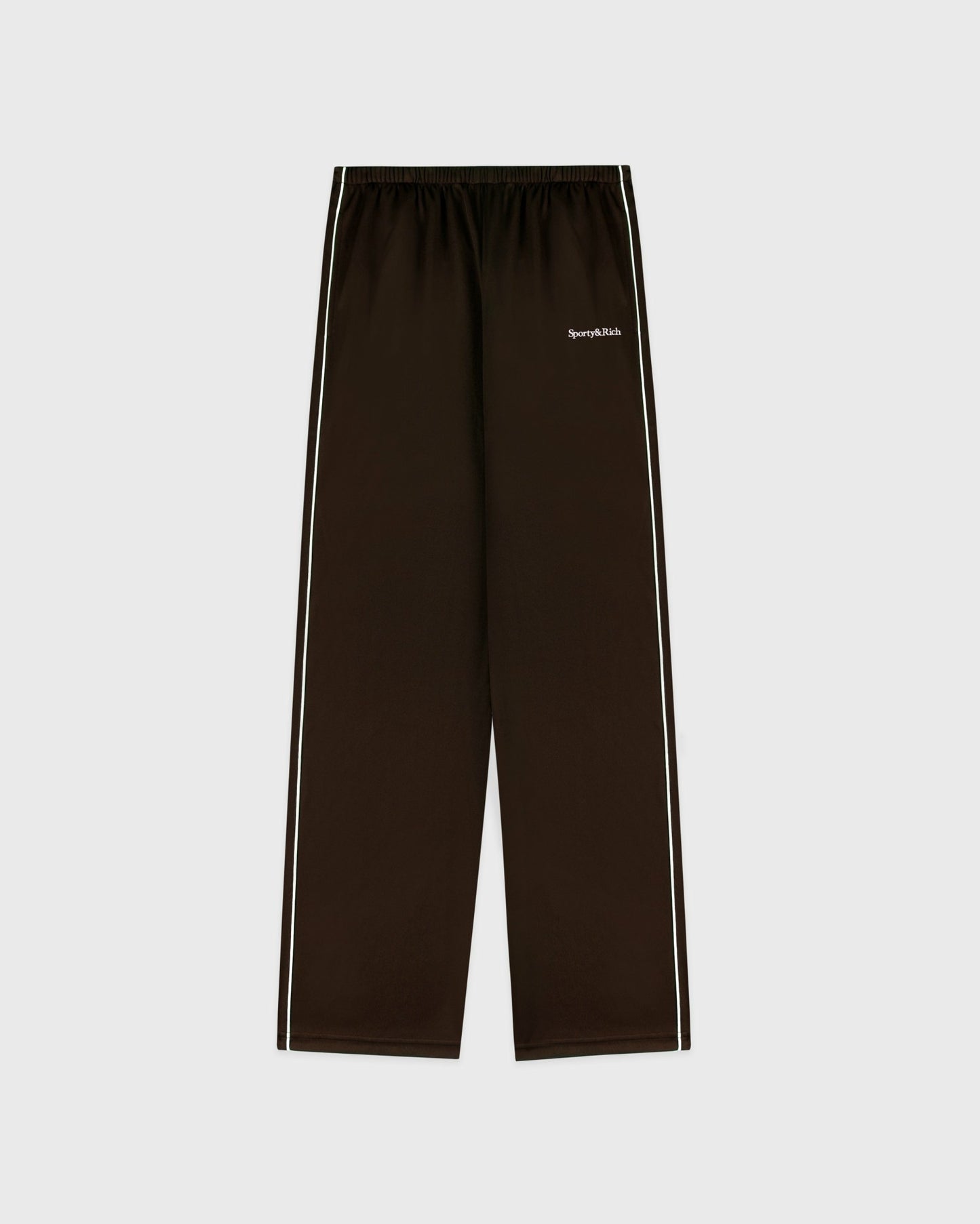 Serif Logo Retro Track Pant - Cioco/White