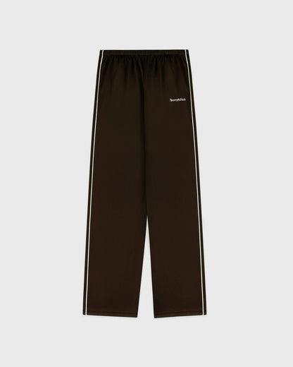 Serif Logo Retro Track Pant - Cioco/White