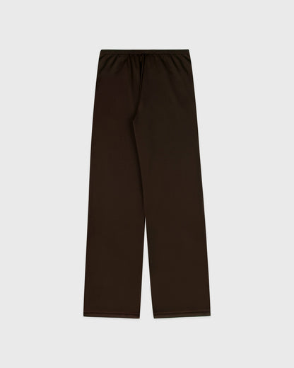 Serif Logo Retro Track Pant - Cioco/White