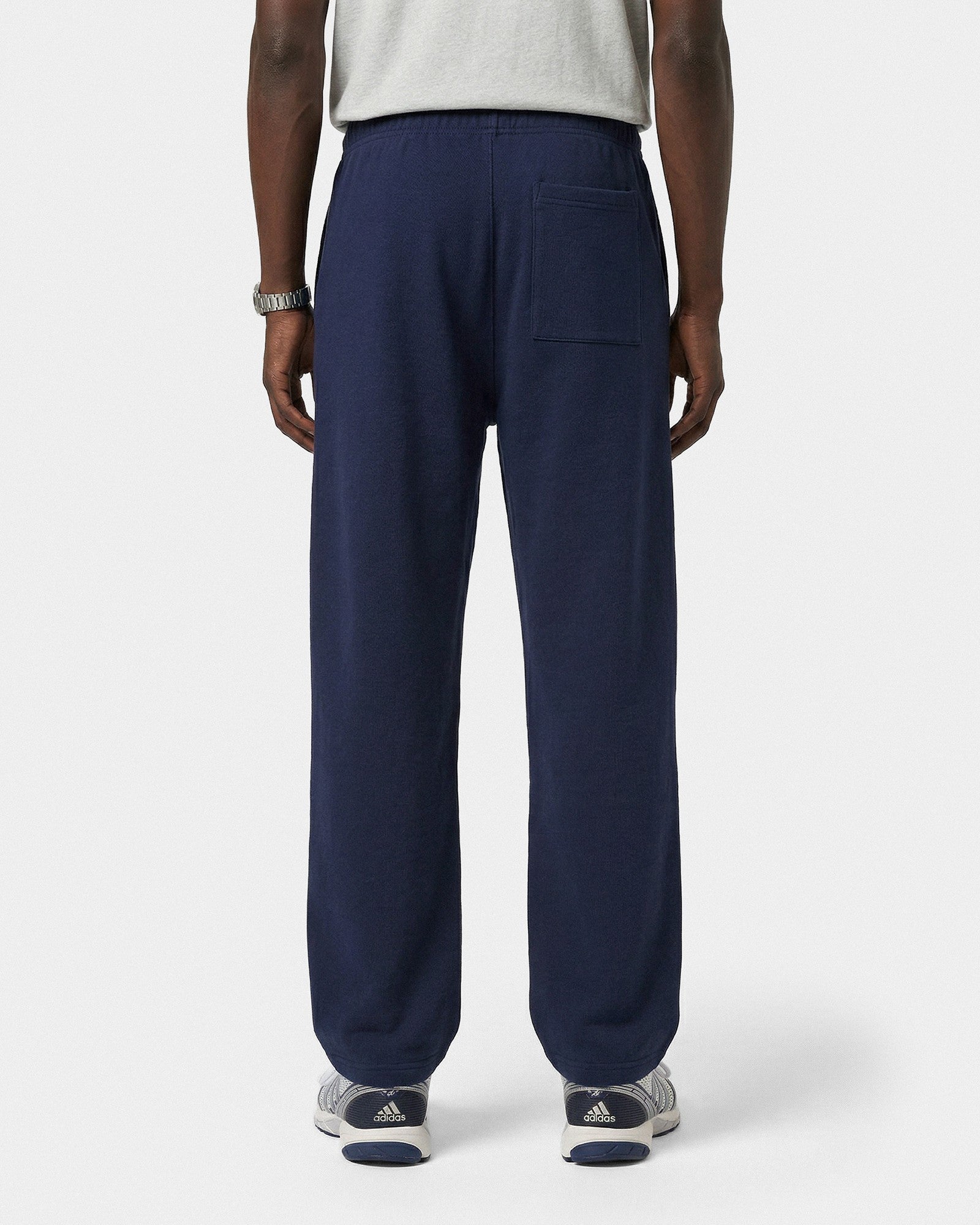 Vendome LA Embroidered Wide Sweatpant - Navy/White