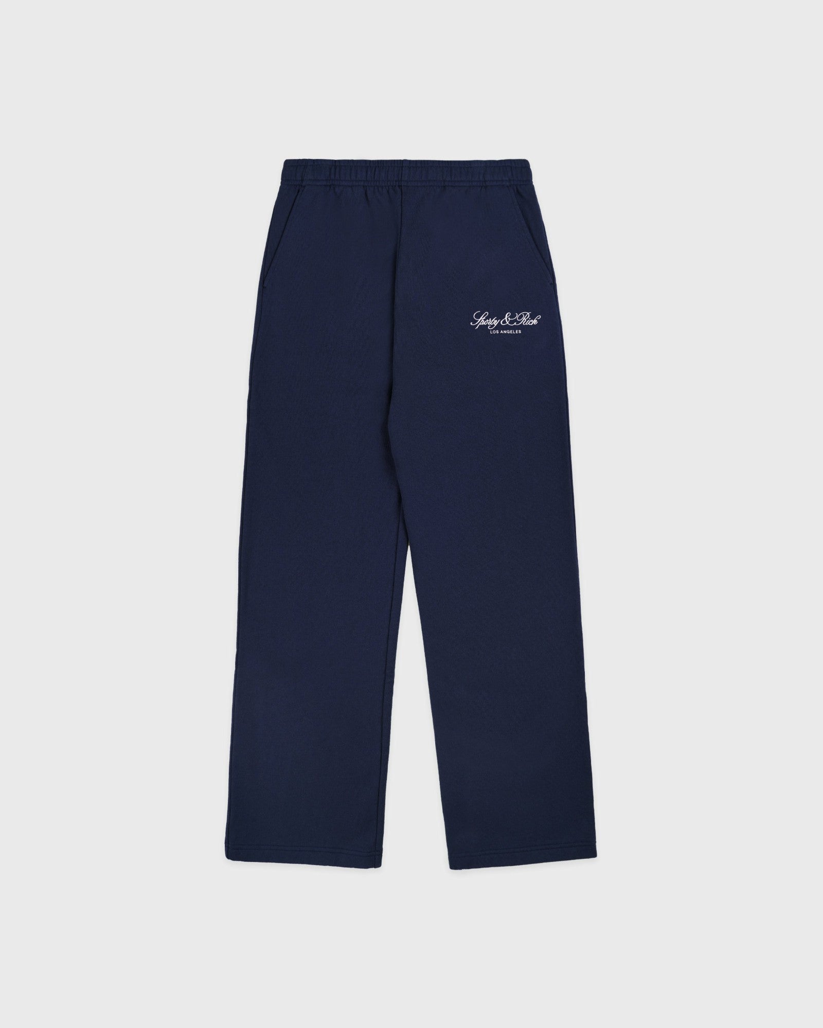 Vendome LA Embroidered Wide Sweatpant - Navy/White