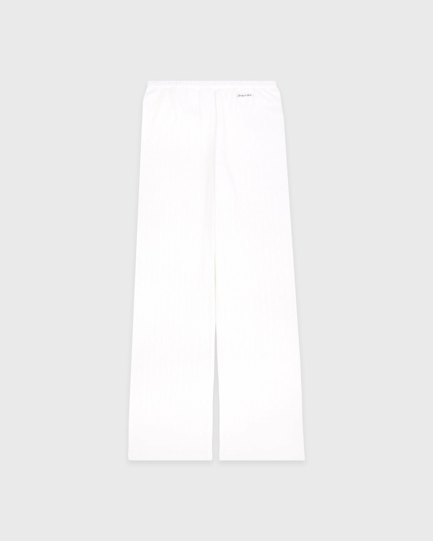 Signature Logo Pointelle Trousers - White