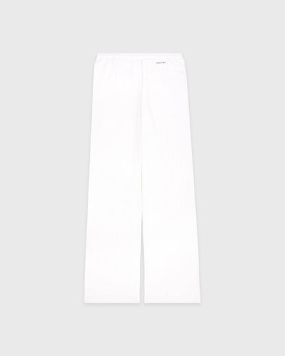 Signature Logo Pointelle Trousers - White