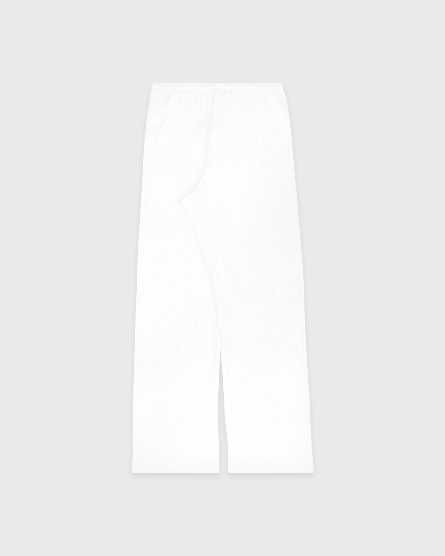 Signature Logo Pointelle Trousers - White