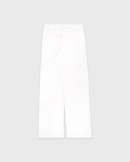 Signature Logo Pointelle Trousers - White