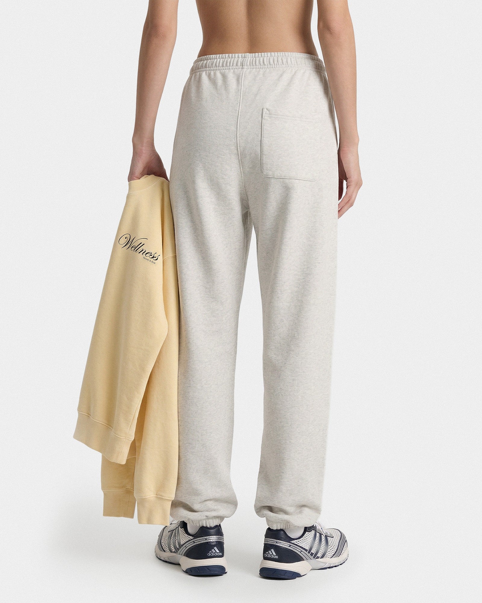 Beverly Script Sweatpant - Heather Gray