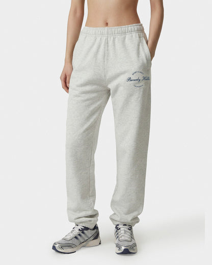 Beverly Script Sweatpant - Heather Gray
