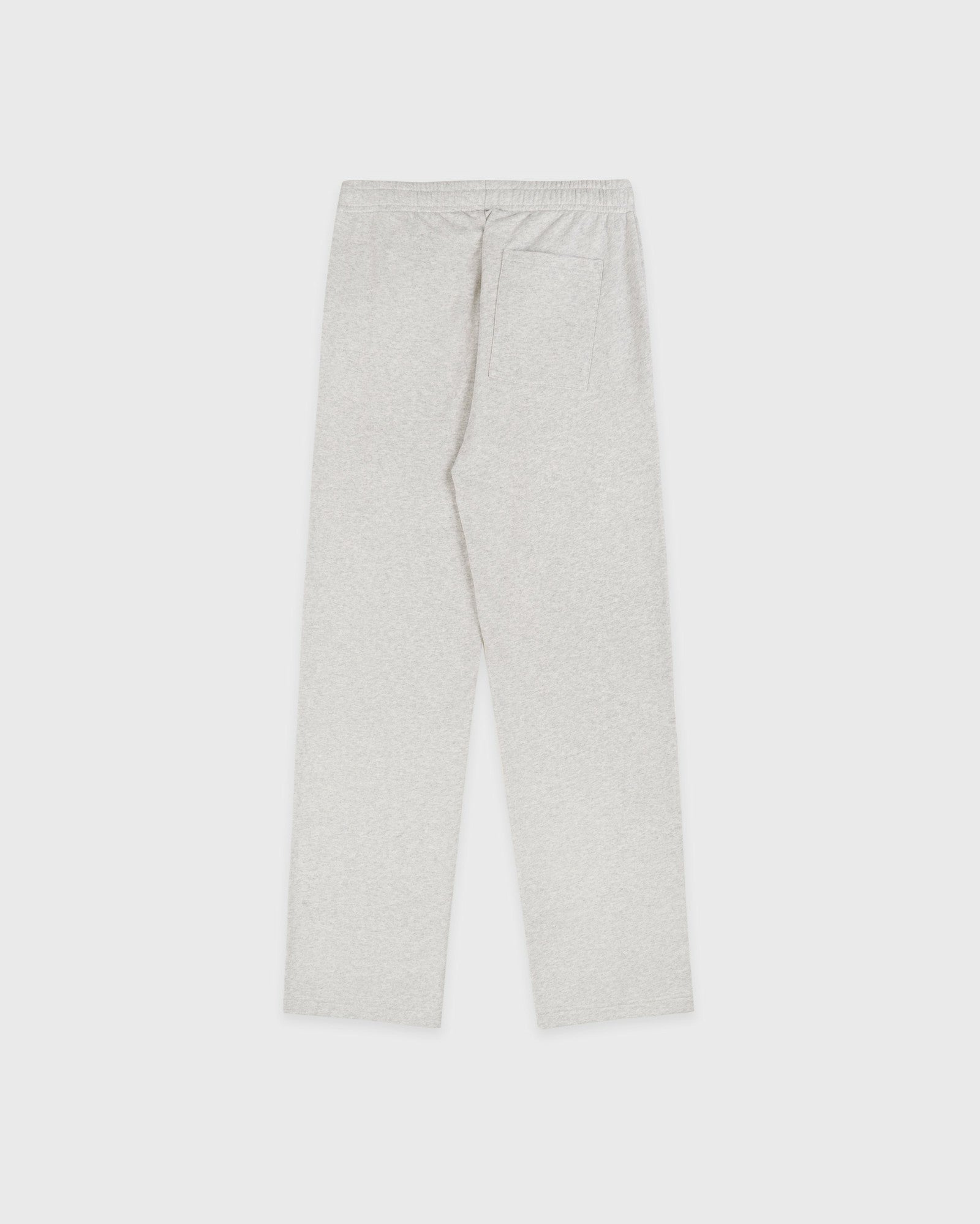 Serif Logo Embroidered Wide Sweatpant - Heather Gray