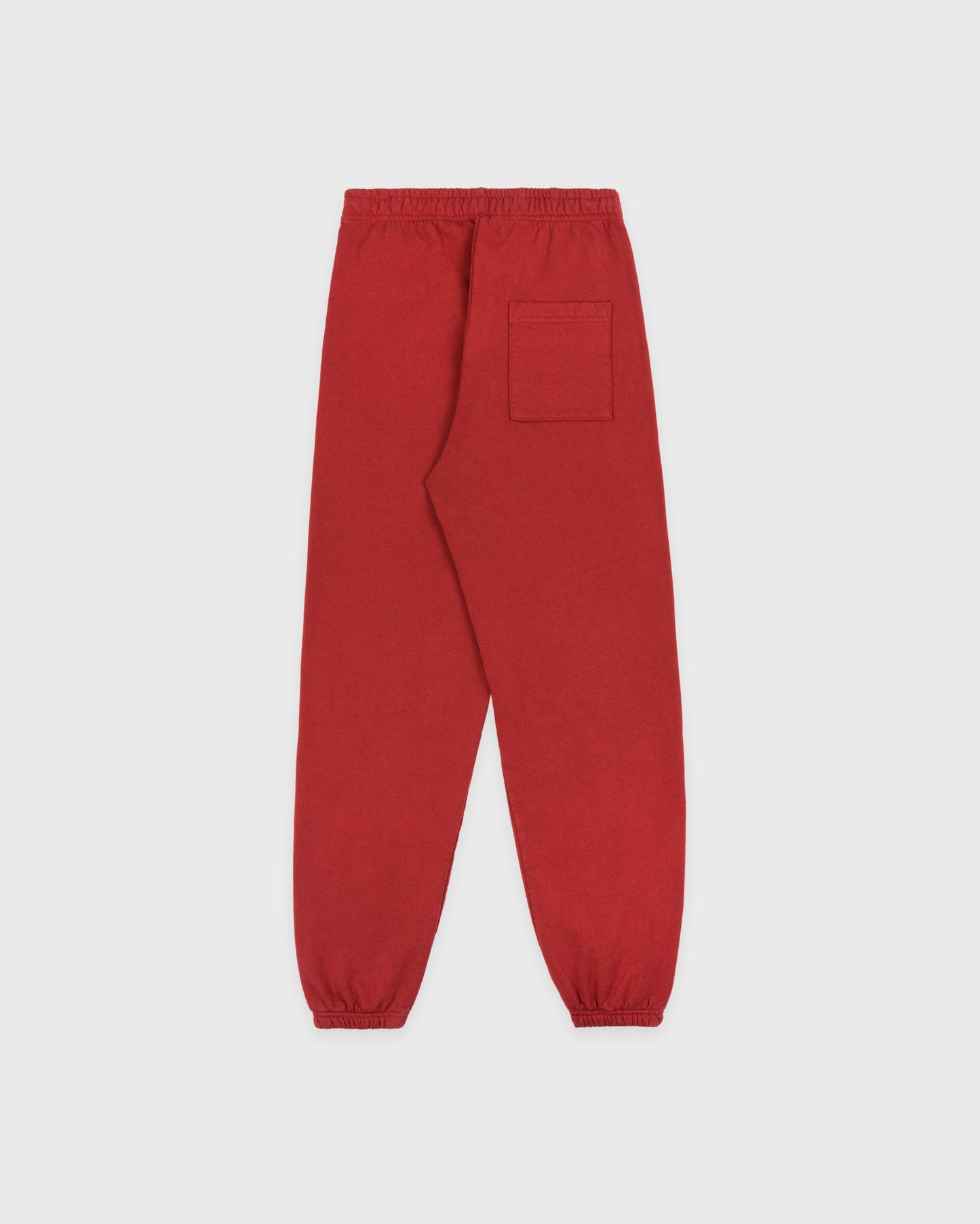 Serif Logo Embroidered Sweatpant - Faded Merlot/White