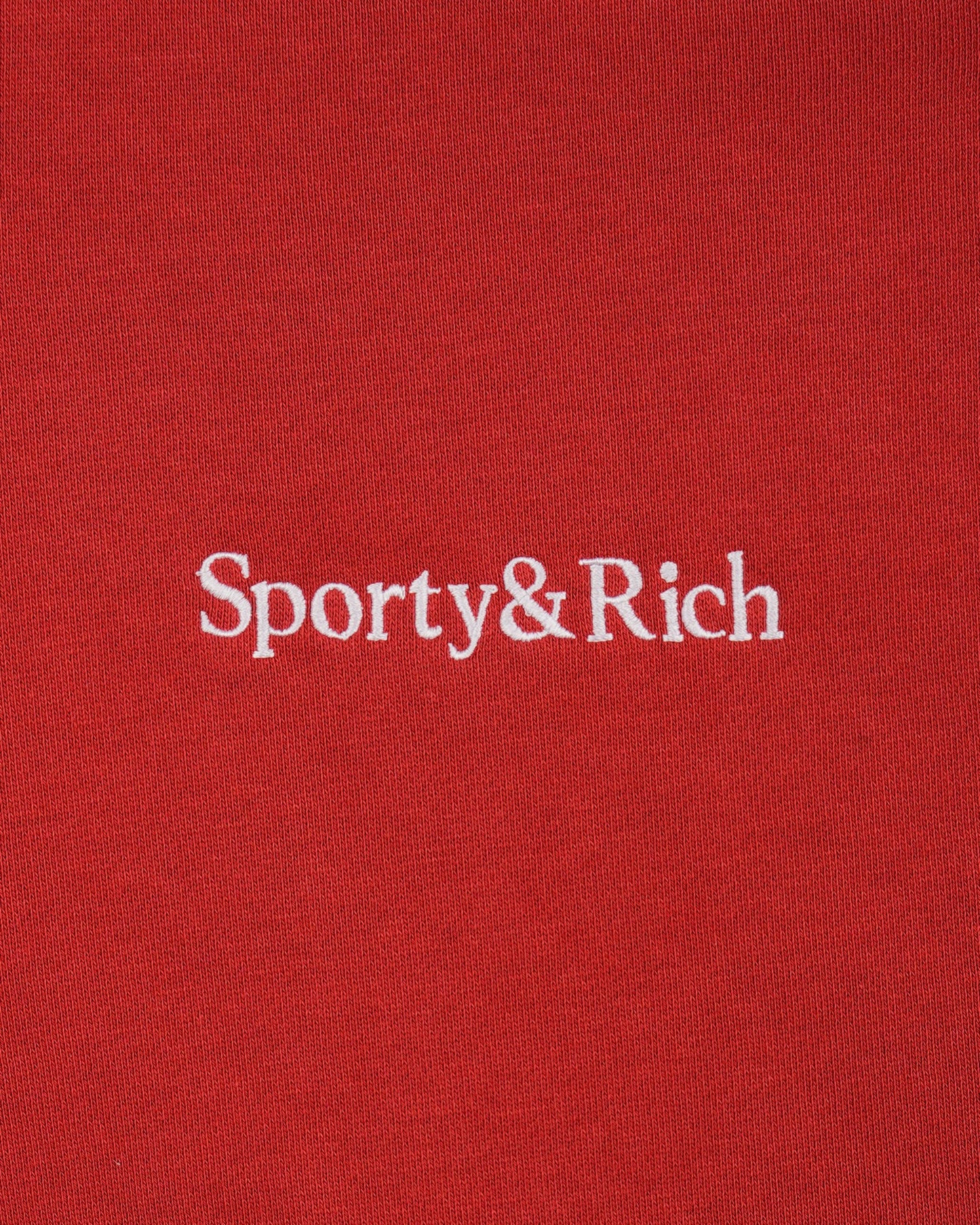 Serif Logo Embroidered Sweatpant - Faded Merlot/White