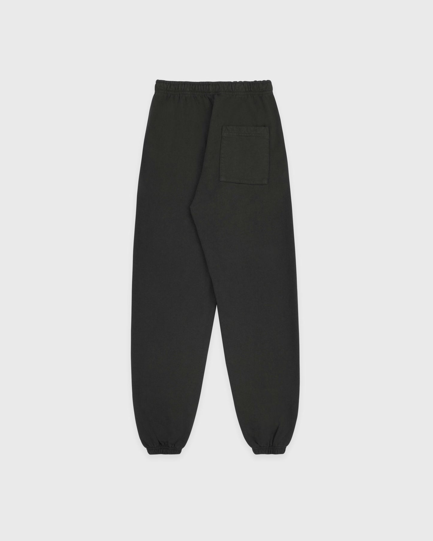 Serif Logo Embroidered Sweatpant - Faded Black/White
