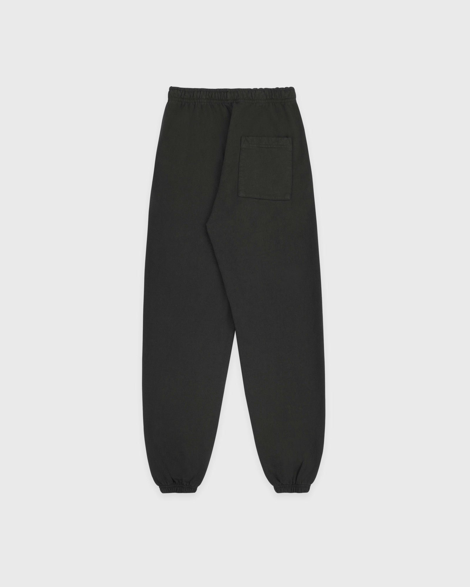 Serif Logo Embroidered Sweatpant - Faded Black/White