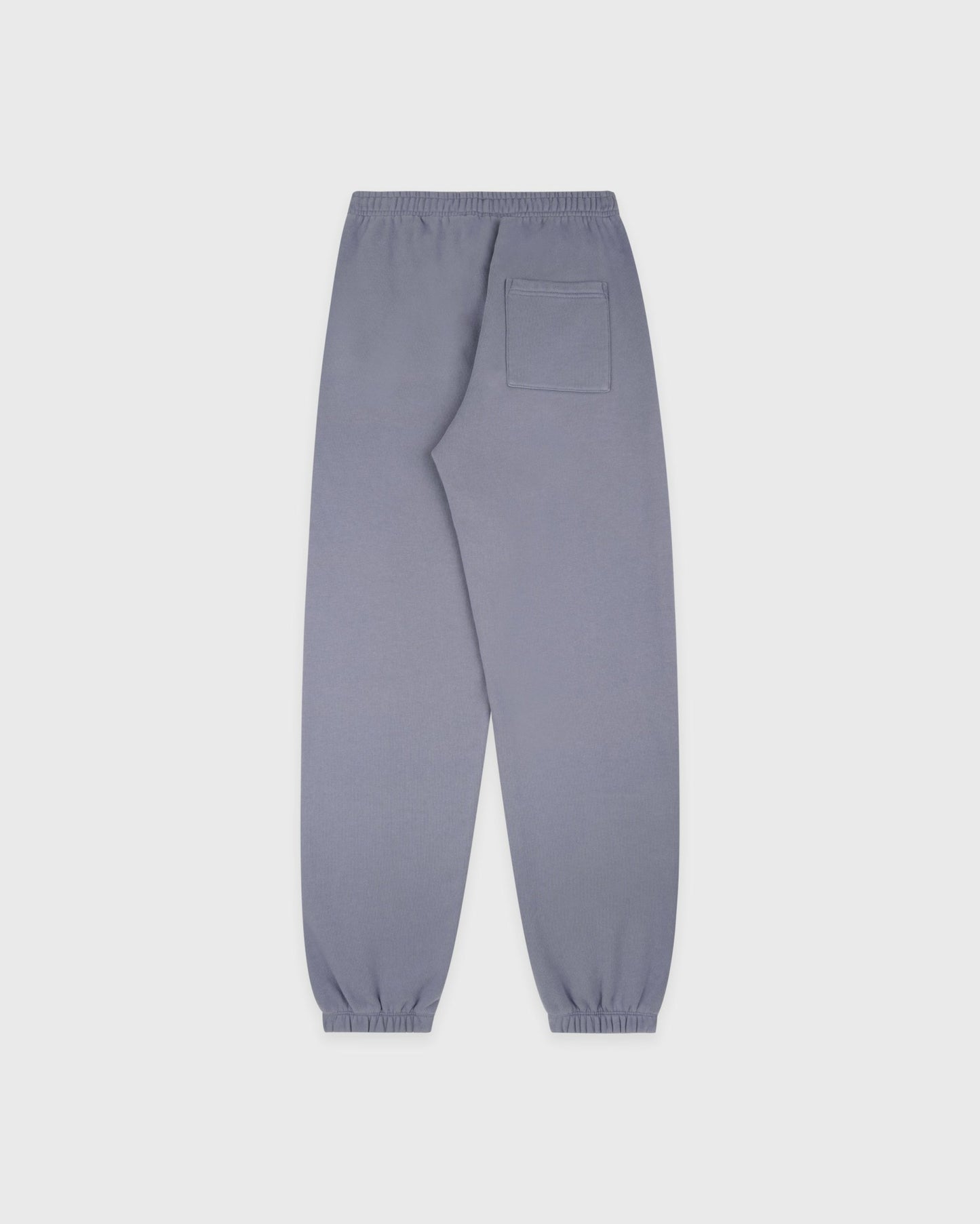Serif Logo Embroidered Sweatpant - Faded Indigo/White